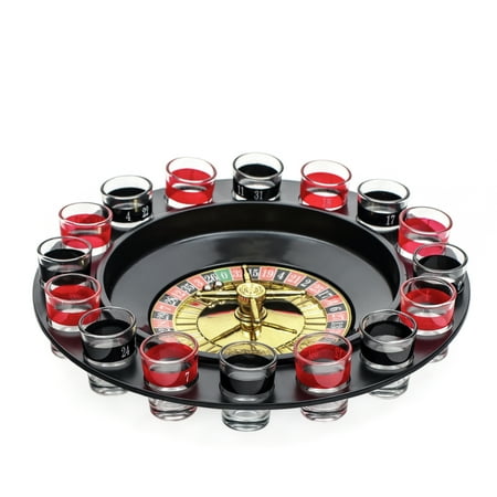 16pc 12" Diameter Shot Roulette Game Set - Shot Spinning Drinking Game By EZ Drinker