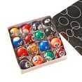 thumbnail image 1 of 16pc/Box Simulated Billiard Key Chain Simulated Billiard Billiard Registration Bil Personality Fashion S6D2 Fob Mini Jewelry Key, 1 of 6
