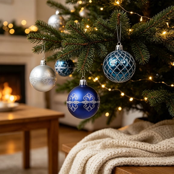 16pc Christmas Ornaments Balls Painted Special-Shaped Christmas Hanging Decoration box Set Xmas Tree Hanging Ball