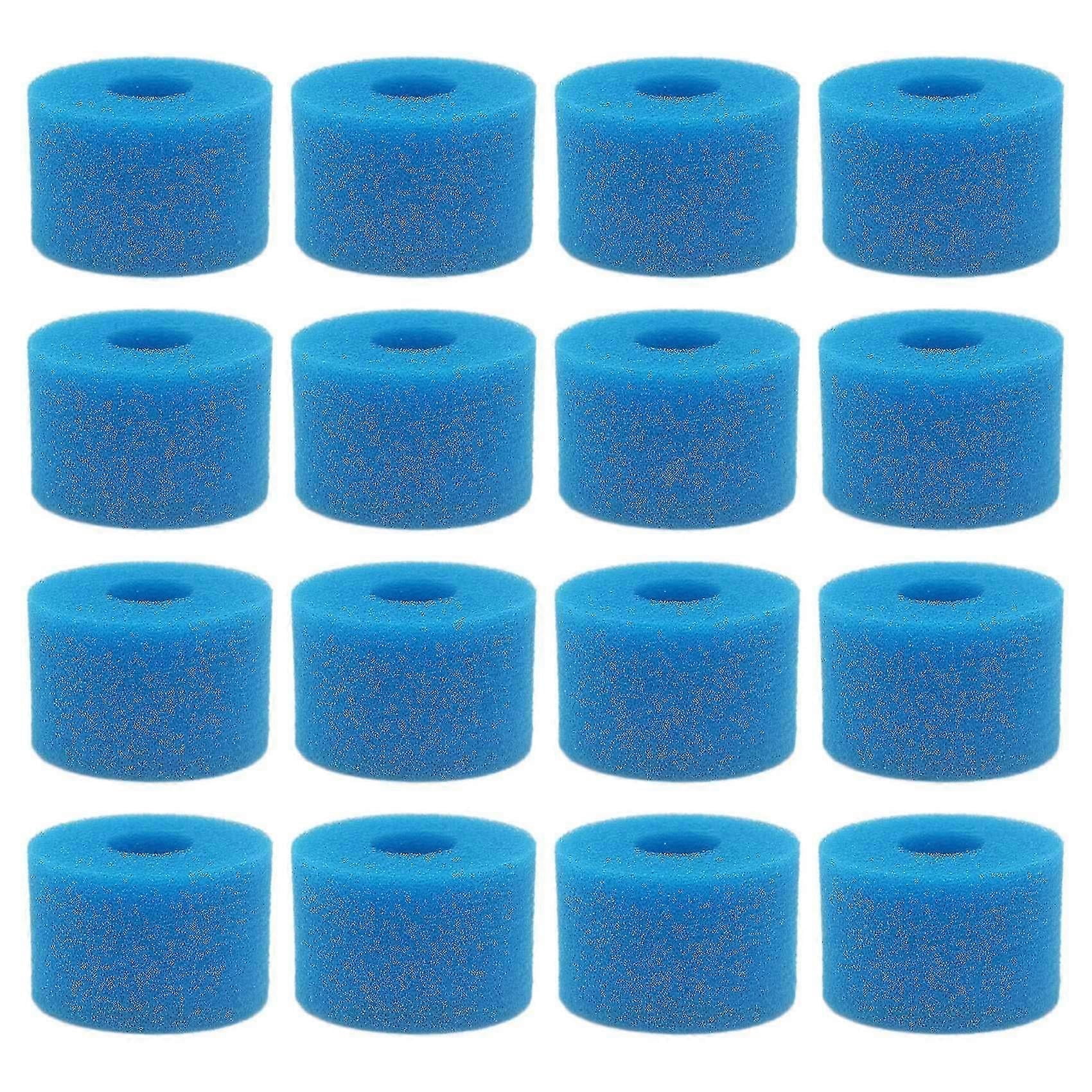 16pc For Pure Spa Reusable Washable Foam Hot Tub Filter Cartridge S1 Type
