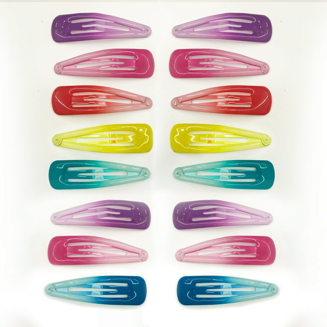 16pc Ombre Snap Clip Set