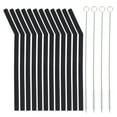 thumbnail image 1 of RENACLIPY Renaclipy Black Folding Silicone Straws for Beverages Lightweight and Practical 16Pcs, 1 of 6