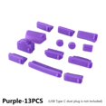 thumbnail image 1 of 16pcs 13pcs Universal RJ45 Interface HDMI Laptop Anti Dust Plug USB Type-C Port Dustproof Cover Stopper PURPLE-13PCS, 1 of 8