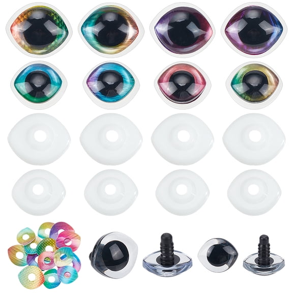 16pcs 4 Colors Safety Eyes