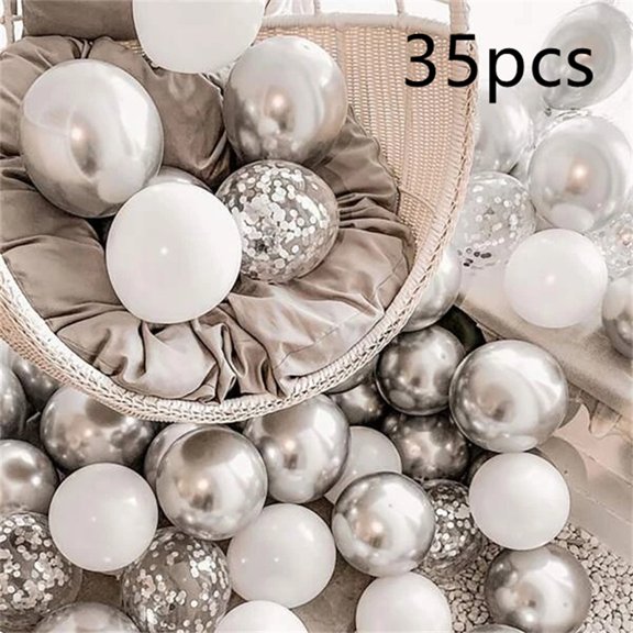 16pcs Black Metallic Sequin Balloons for Birthday Wedding Graduation Party Balloon Decoration