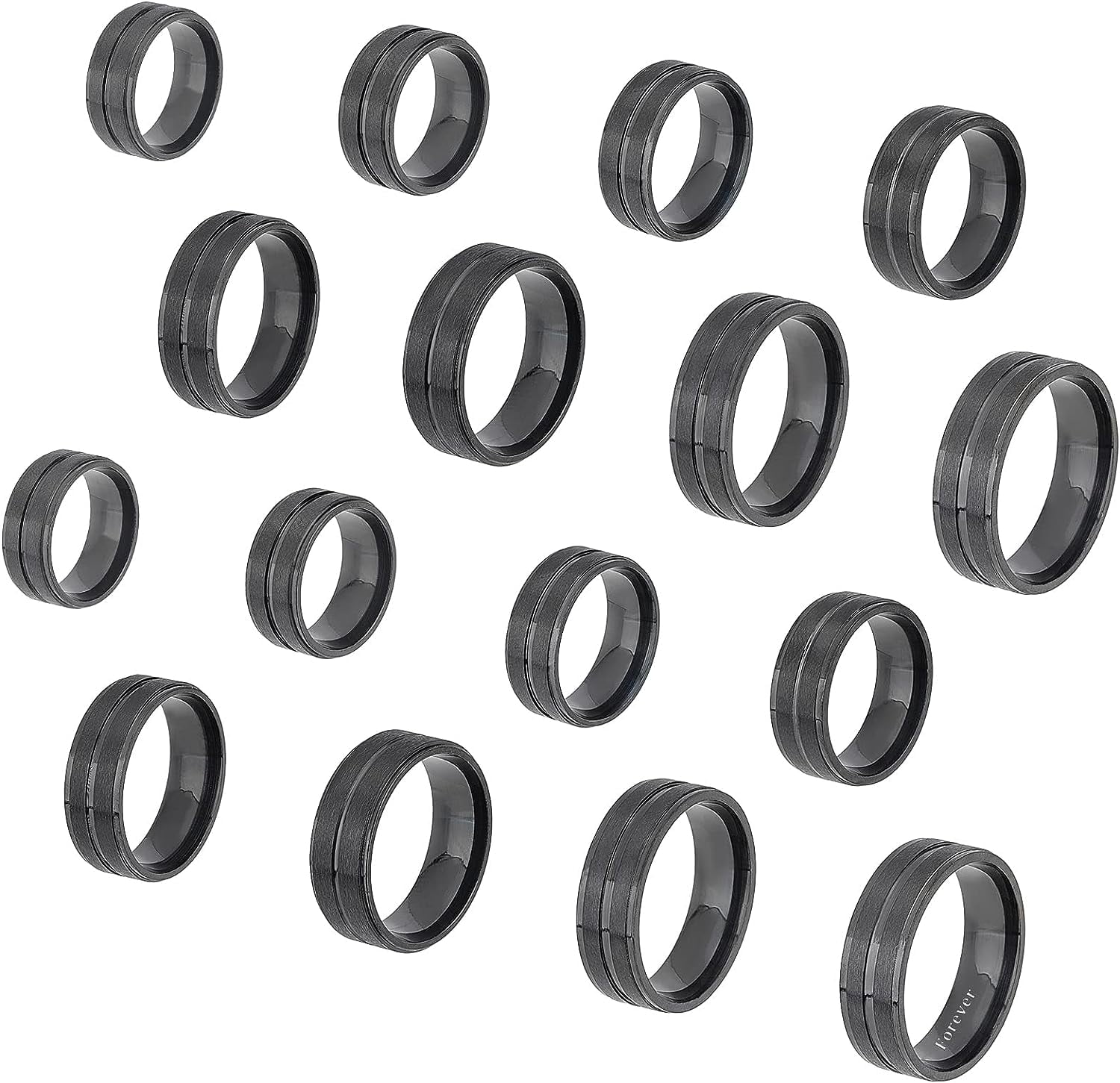 16pcs Black Stainless Steel Grooved Finger Ring 8 Sizes Blank Core Hypoallergenic Metal Inlay Jewelry Wedding Band Making Size 5 6 8 9 10 11 13 14 643d4447 019e 4c39 8c20 c97a1bfde2c3.24799a53e301ca0e6a4179ef044d18f6