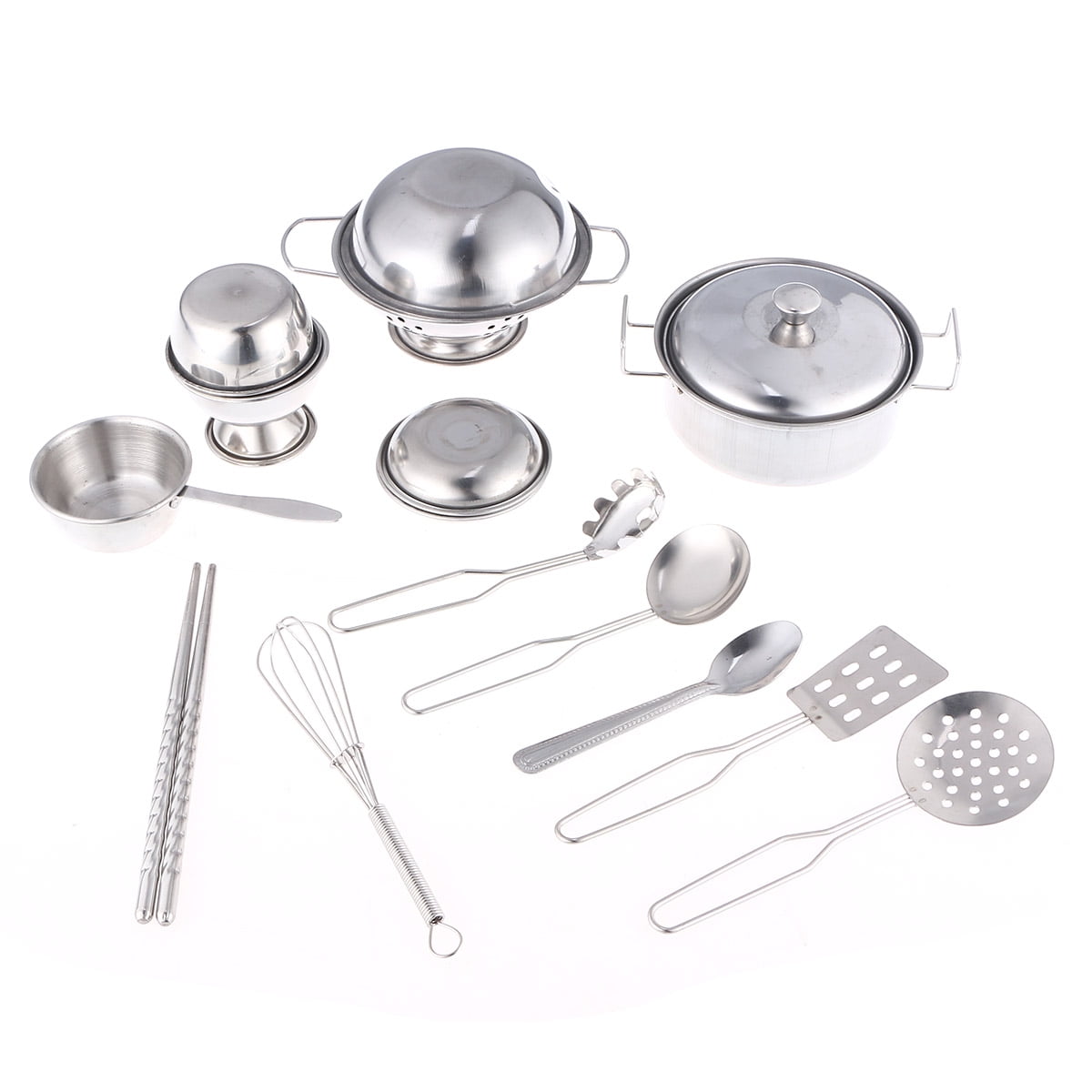 16pcs Children's Educational Toys Houseware Cutlery Set Children's Prepend Play Mini Simulation