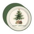 thumbnail image 1 of 16pcs Christmas Paper Plates – 7 in Disposable Round Plates with Christmas Tree Pattern for Holiday Party, Dessert, Buffet, Birthday, Dinner Table Decorations, 1 of 5