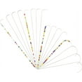 thumbnail image 1 of 16pcs Curved Beading Needles for Seed Beads Stainless Steel Open Loop Bead Spinner Needles for Jewelry Chain Bracelet Necklace Making 4 Sizes, 1 of 8