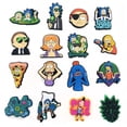 thumbnail image 1 of 16pcs Cute Cartoon Character Shoe Charms, Anime PVC Cool Shoe Decorations Accessories for Teens Adults Kids, Wristband Bracelet, 1 of 20