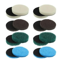 16pcs Electric Cleaning Brush Pad Set 4 Foam Pads 4 Kitchen Mats 4 Performance Pads 4 Microfibre Pads fit for Dremel Versa Cleaning Brush