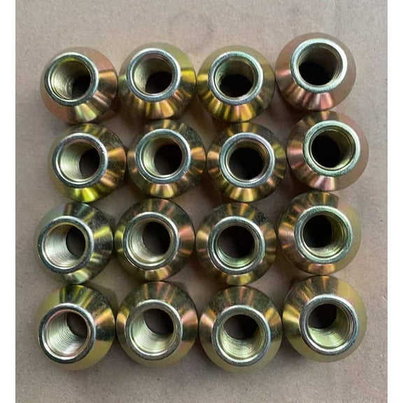 16pcs Factory Style 9/16-18 Open Design Bulge Wheel Lug Nuts 611-162 Replacement for 1994-2010 Dodge Ram 2500 3500 SRW & 2007-2009 Ram 1500