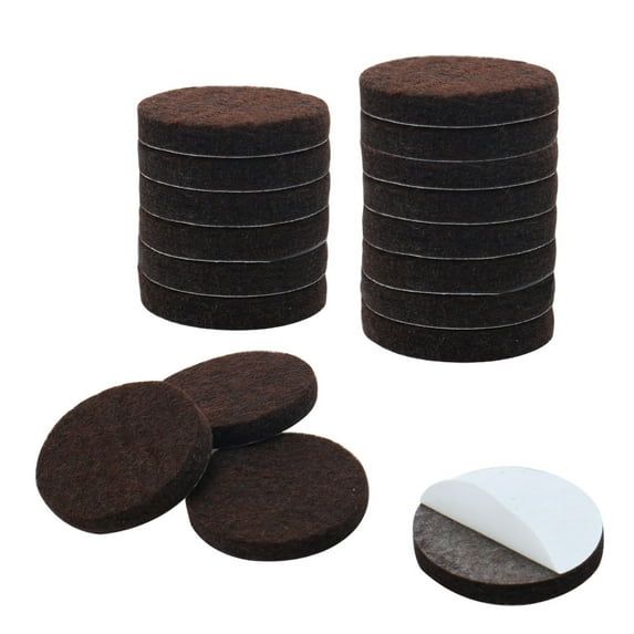 16pcs Felt Furniture Pads Round 1 3/4" Dia Floor Protector for Chair Leg