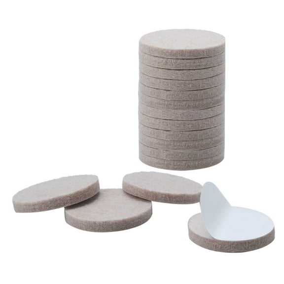 16pcs Felt Furniture Pads Round 1 3/4" Floor Protector for Chair Legs Feet