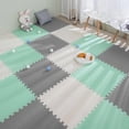 thumbnail image 1 of 16pcs Foam Baby Play Mat Puzzle Mat Kids Interlocking Exercise Tiles Rugs Puzzle Floor Tiles Toy Carpet Soft Carpet 30*30*1cm, 1 of 10