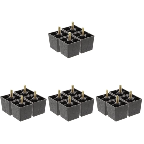 16pcs Furniture Replacement Legs Square Cabinet Heightened Legs Couch Feet Sofa Feet