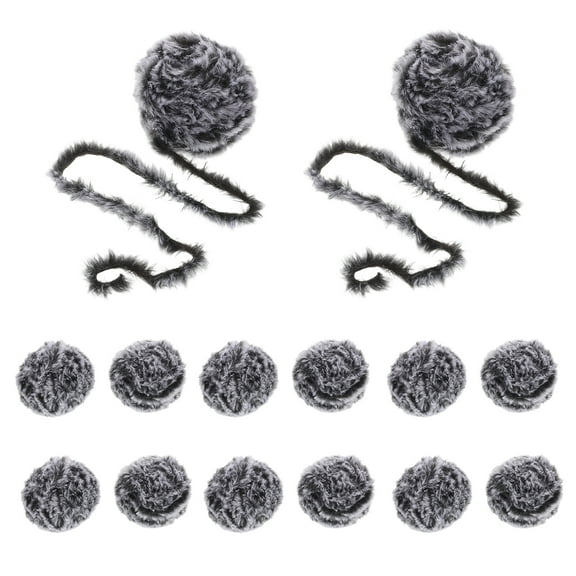 16pcs Fuzzy Yarn For Hand Arm Knitting Chunky Soft Faux Fur Yarn Fluffy Eyelash Yarn For Crochet Knit Blanket Rug Clothes Knitting