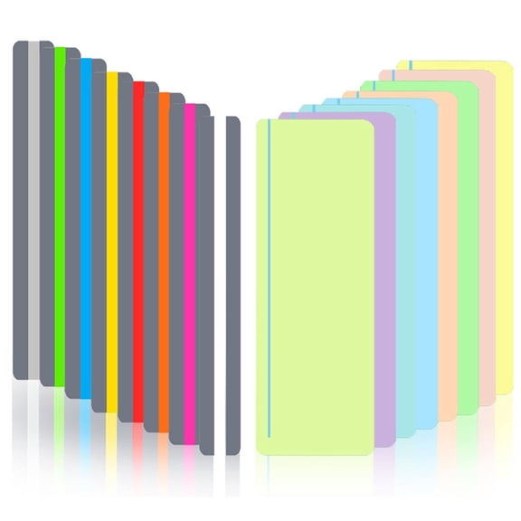 16pcs Guided Reading Strips Highlighters for Students and Teachers, Vibrant PET Bookmarks to Reading