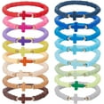 thumbnail image 1 of 16pcs Heishi Surfer Bracelets Set Clay Beaded Stackable Bracelets for Women Preppy Stretch Bracelets with Layering Colorful Friendship Bracelets Boho Summer Beach Jewelry GiftMixed Color, 1 of 7