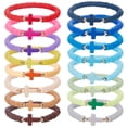 thumbnail image 1 of 16pcs Heishi Surfer Bracelets Set Clay Beaded Stackable Bracelets for Women Preppy Stretch Bracelets with Layering Colorful Friendship Bracelets Boho, 1 of 7