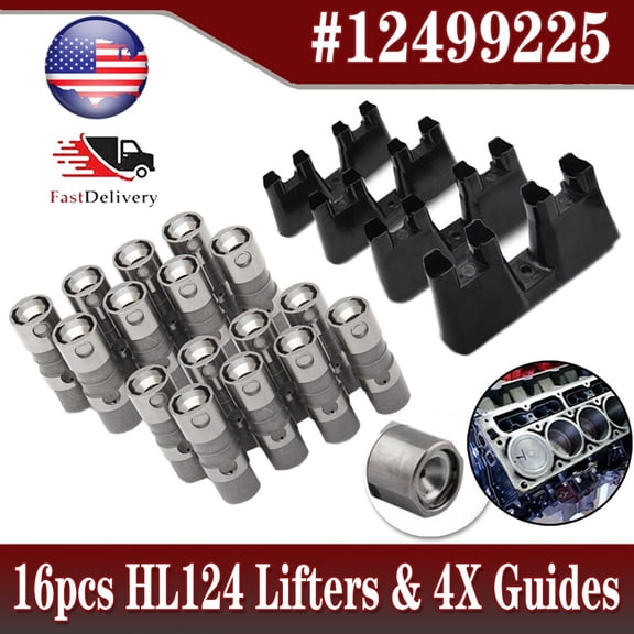 16pcs Hydraulic Roller Lifters Set for Chevy 5.3 5.7 6.0 LS1 LS2 LS3 SBC LS7 US