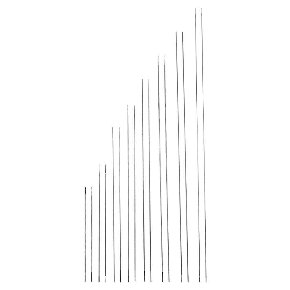 16pcs Middle Opening Beading Needle 8 Sizes Big Eye Collapsible Beading