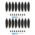 thumbnail image 1 of 16pcs Mini 2 Replacement Propellers for DJI Mini 2 SE/Mini 2/Mini SE/Mini 4K Drone, 4726FM Blades Props Quick-Release Propeller Wing Fans Spare Quadcopters Aircraft Camera Drones Accessories,Golden, 1 of 3