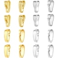 thumbnail image 1 of 16pcs Pinch Bails for Jewelry Making 925 Sterling Silver Pendant Clasp Pendant Pinch Clasp Bails, 1 of 9