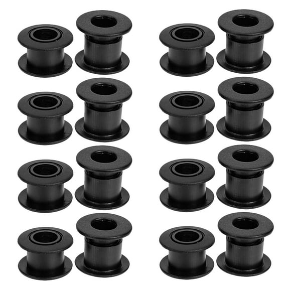 Worgeous Foosball Table Rods Abs Black 16pcs