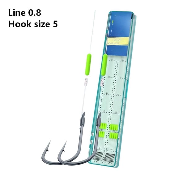 16pcs Pre-Knotted Drop Shot Rigs for Freshwater Fishing with Hook Sizes #4#5#6 Line Strengths 0.8 1.0 1.2 and 25cm Leader Length (B-Line 0.8#)
