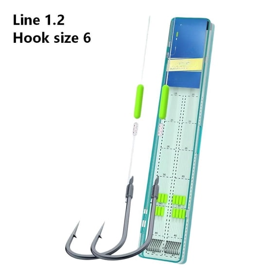 16pcs Pre-Knotted Drop Shot Rigs for Freshwater Fishing with Hook Sizes #4#5#6 Line Strengths 0.8 1.0 1.2 and 25cm Leader Length (I-Line 1.2#)