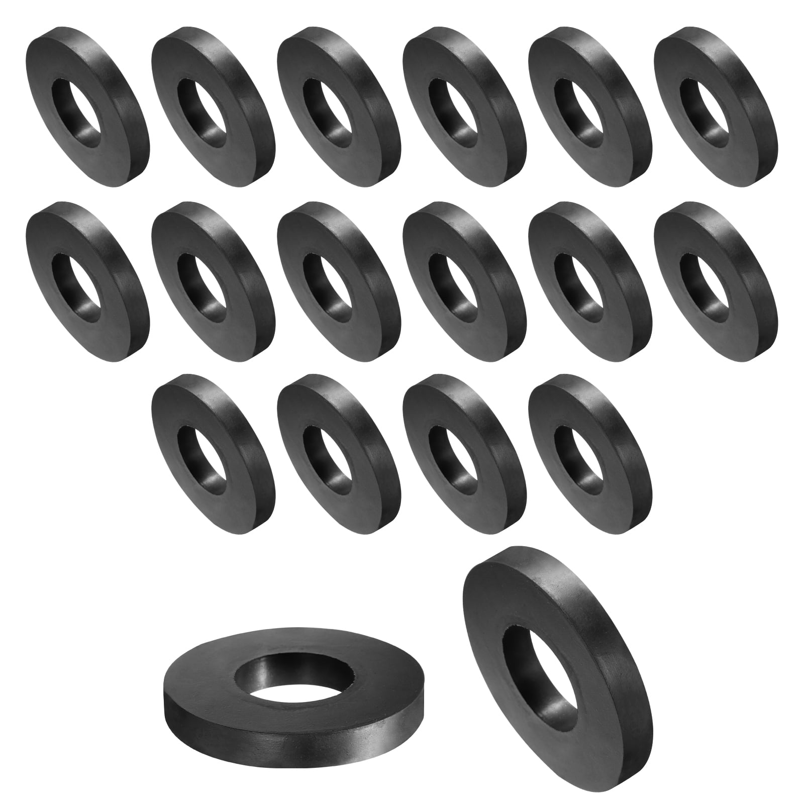 16pcs Rubber Spacers 70mm OD x 33mm ID x 10mm Height Round Anti Vibration Spacer