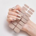 16pcs SemiCured Gel Nail Stickers Strips Patch Sliders Waterproof Long