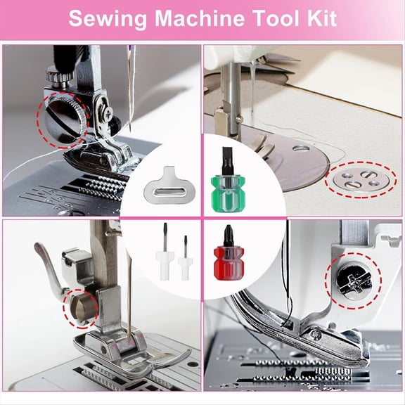 16pcs Sewing Machine Cleaning Kit, Sewing Machine Crevice Cleaning Tools Including Dual-Head Brush Screwdriver