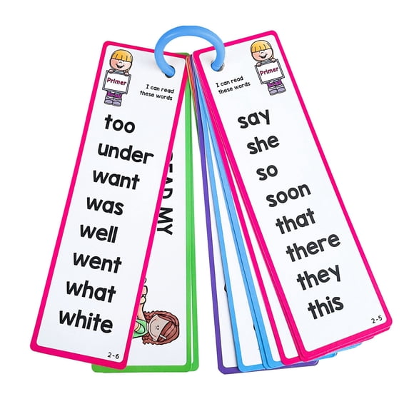 16pcs Sight Words Learning Flashcards, Phonics Spelling and Reading Educational Games, Early English Literacy Teaching Aids,Learning Cards, Educational Tool for Language Development, Color