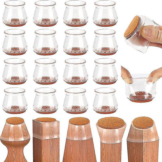 16pcs Silicone Chair Leg Floor Protectors