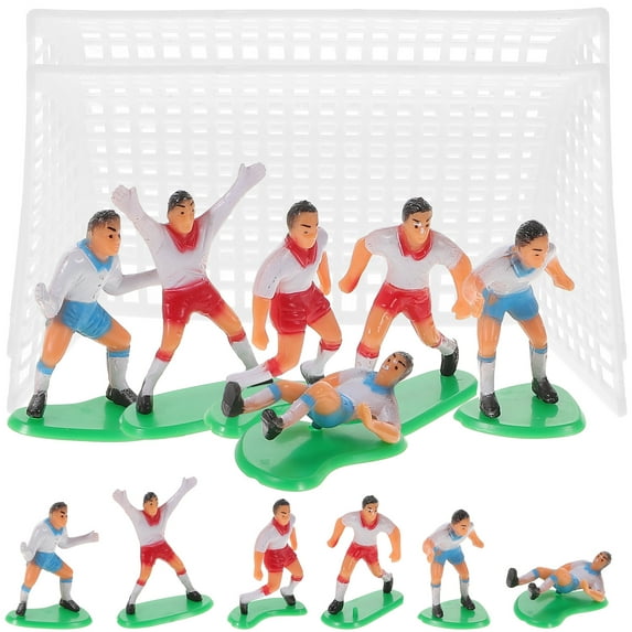 16pcs Soccer Cake Topper Decorations for Soccer Party