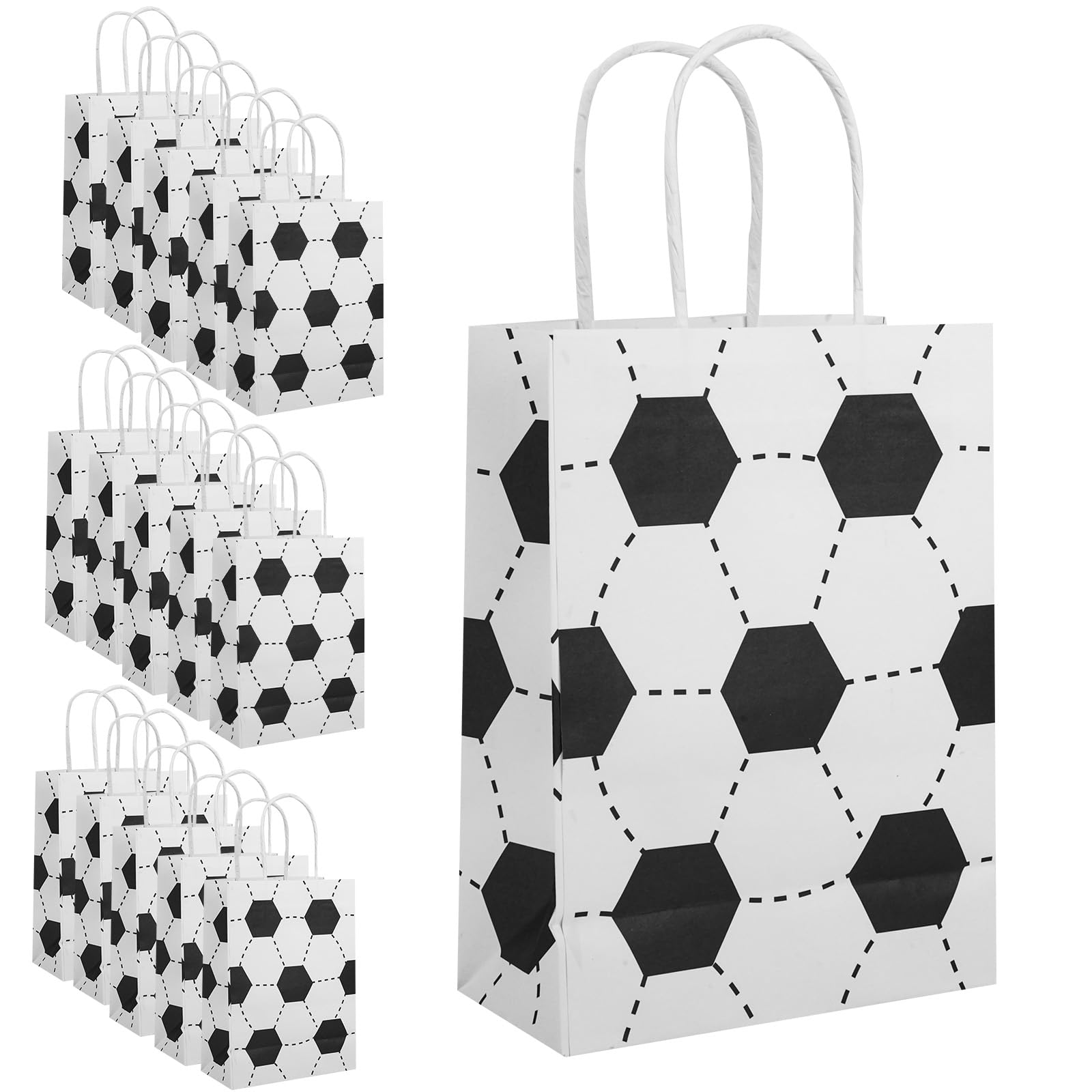 16Pcs Soccer Party Bags,Soccer Drawstring Bags,Portable Soccer Goodie - View #12