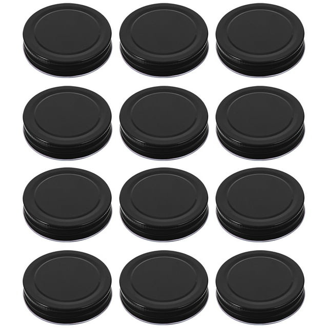 16pcs Tinplate Mason Jar Lids Mason Storage Jar Covers Caps Canning