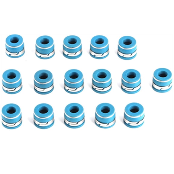 16pcs Valve Stem Oil Seals Set 11/32 Inch X .500 Inch For SBC BBC SBF BBF Engine