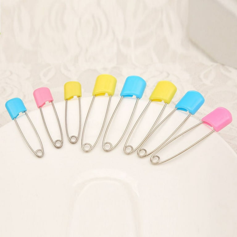 16pcs baby safety pins safety cloth stainless steel baby bibs apron diaper  safety pins