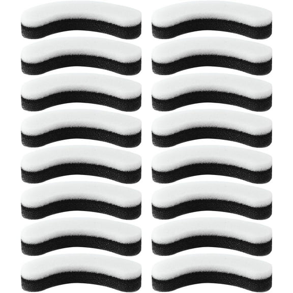 16pcs/set Pet Fountain Filters, Soft Sponge Arc-Shaped Cat Water Fountain Filter with 3 Filtration System Replacement Accessories for Clear Pet Water Dispenser
