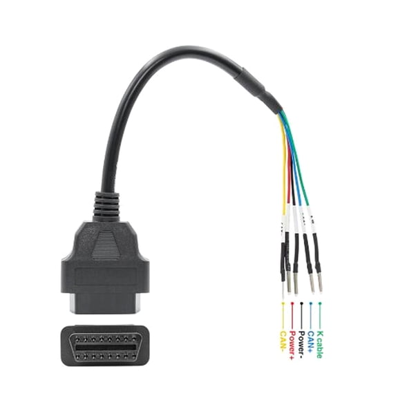 16pin Jumper Tester Connector Female K Line Can Line Diagnostic Cable K+CAN Cable for Car Truck