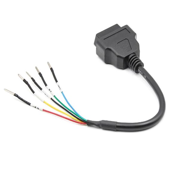 16pin OBD OBD2 Female K Line Can Line Jumper Tester Connector Diagnostic Cable Universal K+CAN OBD2 Cable for Vehicles