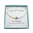 thumbnail image 1 of 16th Birthday Gift. Birthstone Necklace. Sweet 16 Birthday Gifts for Her. Sixteenth Birthday Gift for Her. December, 1 of 7