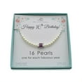 thumbnail image 1 of 16th Birthday Gift. Birthstone Necklace. Sweet 16 Birthday Gifts for Her. Sixteenth Birthday Gift. February, 1 of 7