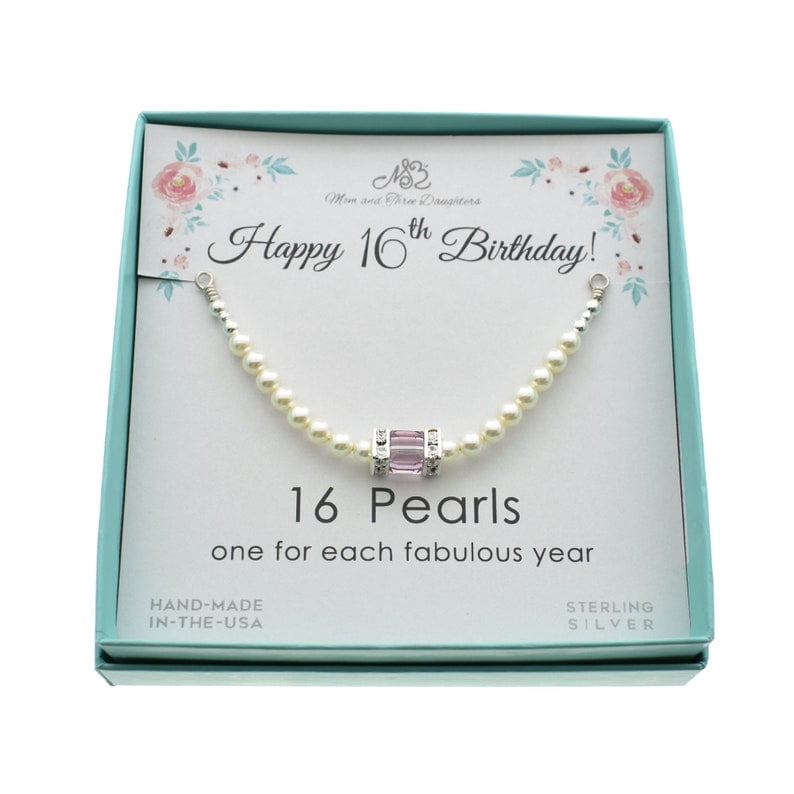 Sweet 16 Necklace 16th Birthday gift Personalised With Initial in Rose Gold  | eBay