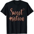 thumbnail image 1 of 16th Birthday Gift Teen Sweet Sixteen 16 Rose T-Shirt, 1 of 3