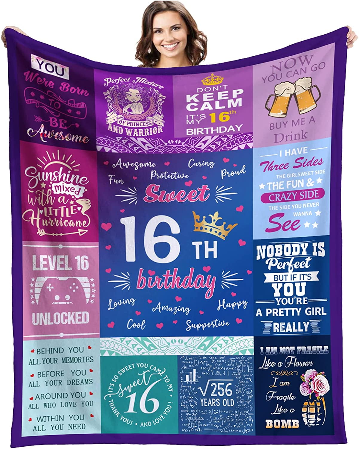18th Birthday Gifts Blanket for Girls - 18th Birthday Decorations for Girl  Blanket - Gifts for 18 Year Old Girl- Gifts for Daughter Bestie Sister-  18th Birthday Gift Ideas 60