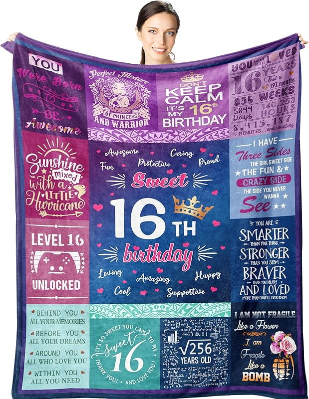16th Birthday Gifts For Girls - Best Gifts For 16 Year Old Girls 50"x40 ...